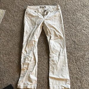 J. Crew Women's Cream Boot Cut Pants